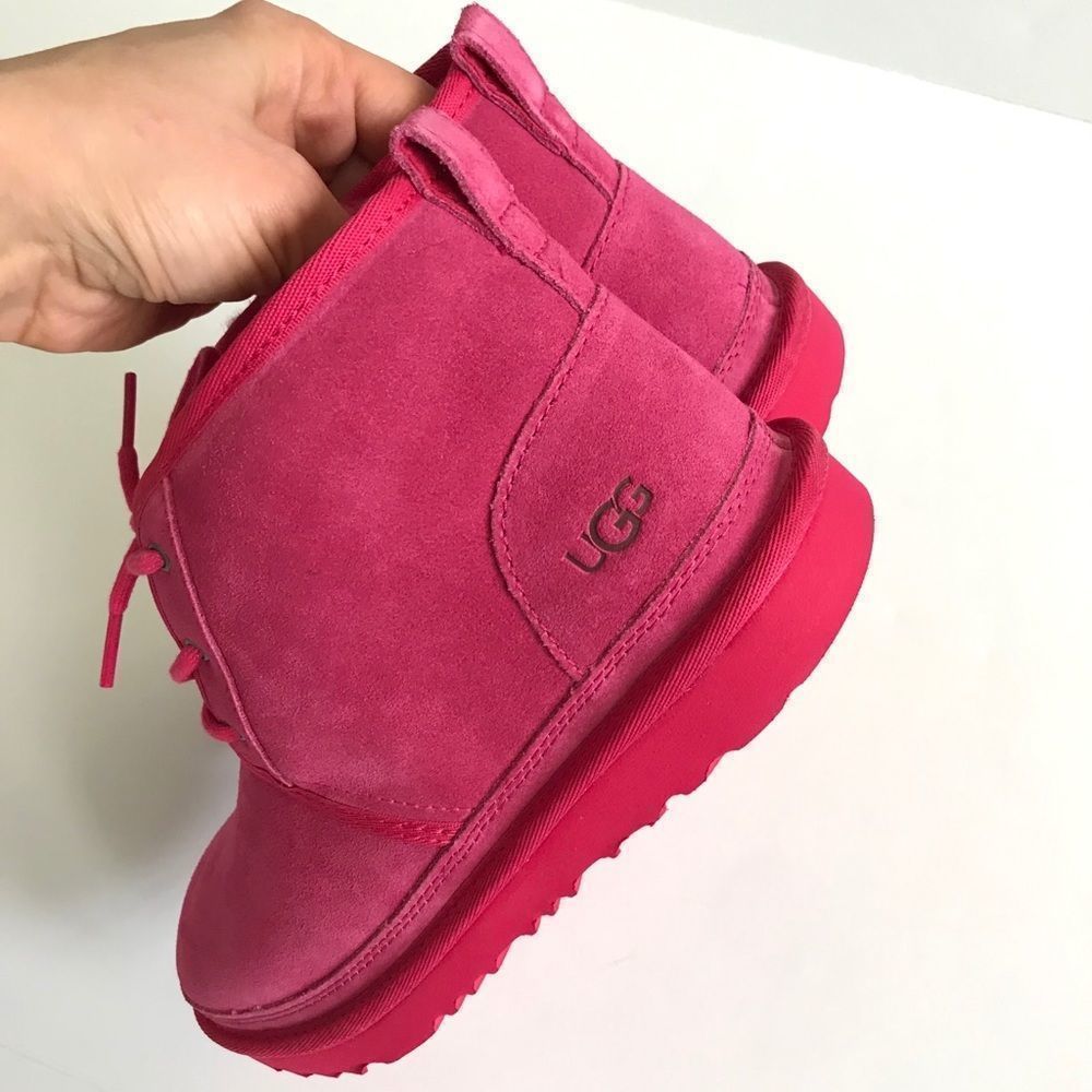 UGG neumel 2 suede boots booties girls size 6 - Picture 3 of 7